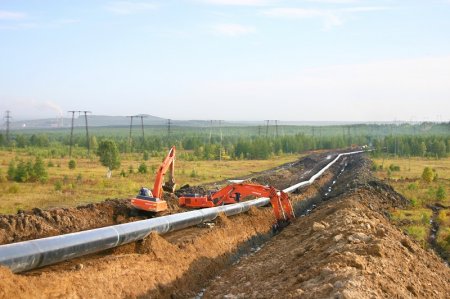 Строительство газового трубопровода на Кубани