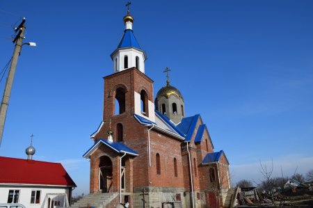 Строительство храма в селе Киевском