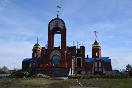 Строительство храма в Новомышастовской